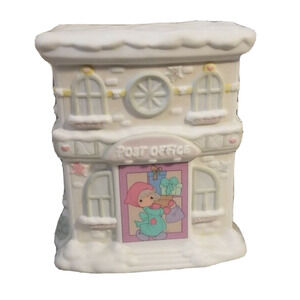 Vintage 1996 Precious Moments Post Office Night Light Lamp Building Snow Nursery